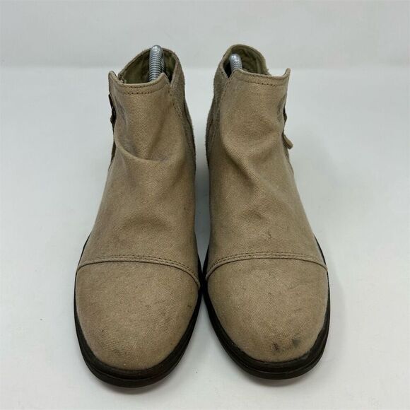 Sorel Women's Light Brown Tan Major Low Ankle Boots Size 8.5 Almond Toe Zip - Picture 4 of 11